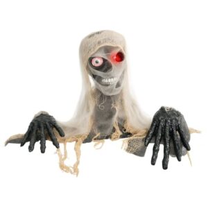 HOMCOM Krabbelnde Outdoor Halloween Mumie Deko mit gruseligem Sound