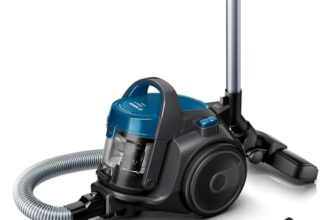 Bosch Staubsauger beutellos Clean´n Serie 2 BGC05A220A, Bodenstaubsauger, Bodendüse für Parkett, Teppich, Fliesen, Hygiene-Filter, langes Kabel, leise, leicht, 700 W, blau