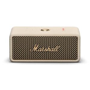 Marshall Emberton III tragbare Bluetooth Lautsprecher, kabellos, IP67 Staub und wasserfest, über 32 Stunden Spielzeit – Creme