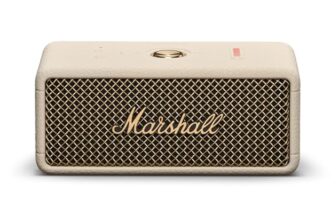 Marshall Emberton III tragbare Bluetooth Lautsprecher, kabellos, IP67 Staub und wasserfest, über 32 Stunden Spielzeit – Creme