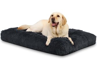 KSIIA Hundebett Grosse Hunde Waschbar, Flauschig Hundekissen, 105x70x9cm