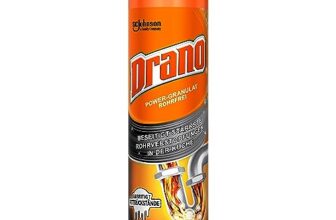 Drano (Mr Muscle) Extra Stark, Power-Granulat Rohrfrei Abflussreiniger, entfernt Rohrverstopfungen in der Küche, 10 Anwendungen, 1er Pack (500g)