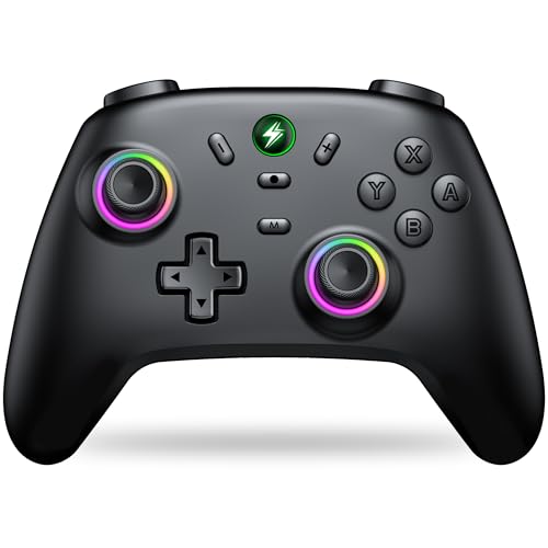 HELLCOOL Switch 2 Controller Kabellos mit Hall-Effekt Joystick, RGB Gaming