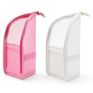 2 Stück Stehender Kulturbeutel Reise Make Up Pinseltasche Kosmetiktasche