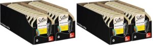 SHEBA Schale Nassfutter für Katzen Selection in Sauce Häppchen mit Huhn 2 x 11 x 85g (Packung mit 2)