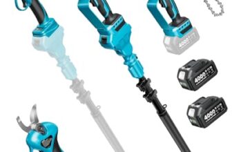 SEESII 4-In-1 Hochentaster Akku, Kettensäge Elektrisch für Garten