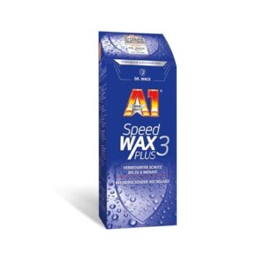 DR. WACK – A1 Speed Wax Plus 3 500 ml – Autowachs mit Wasserabperl-Effekt – Besserer Schutz & Glanz durch Carnauba-Booster-Technologie – Auto-Lackversiegelung – für alle Lacke – Hochwertige Autopflege