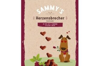 Sammy´s Herzensbrecher | Fein gebackene Snacks für Hunde | Schonend im Ofen gebacken | Mit Rote Bete & Löwenzahn | Reich an Geflügel | ohne Zuckerzusatz | Trainingssnack | 1 x 800 g