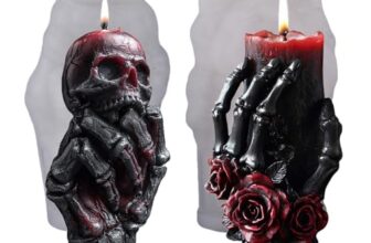 2 Stück Silikonformen Gießformen Halloween Gießformen Silikon DIY Kerzen Formen Silikon Herbst Silikonform Halloween Kerzen Deko Giessformen Totenkopf Silikonform Herbst Kerzenformen Zum Gießen (A+B)