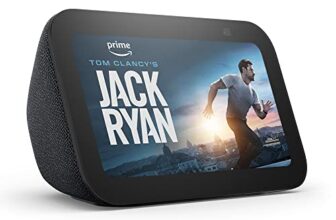 Zertifiziert und generalüberholt Echo Show 5 (3. Gen.) | Kompakter smarter Touchscreen mit Alexa zum Steuern deines Smart Homes und mehr | Anthrazit