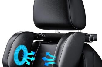 Aipwerer Kopfstütze Auto Kinder, Gedächtnisschaum, Einziehbar Abnehmbar