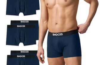Snocks Boxershorts Herren aus Bio-Baumwolle, 6er Pack