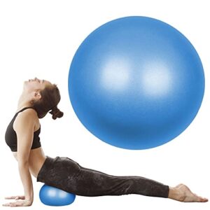 flintronic Gymnastikball Kleiner Pilates-Ball, 25cm Soft Yoga Ball, mit aufblasbarem Strohhalm, Anti-Burst-Übungsball für Yoga, Pilates, Balance, Physiotherapie, Stretching und Core-Fitness