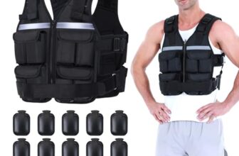 Sportneer Verstellbare Gewichtsweste: 0,9–8 kg/0,9–19 kg Körpergewichtswesten 16 in 1 Schnellverstellbare Laufweste für Männer und Frauen im Fitnessstudio, Heimtraining, Fitness, Krafttraining