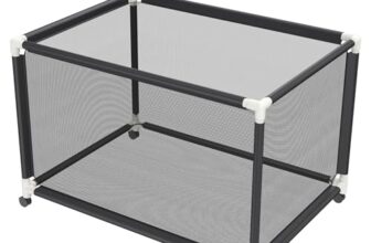 FIVMEN Ballwagen Rollwagen 122x78x88 cm Transportwagen Aufbewahrungswagen mit 4 Rolle Ballkäfig Sportgeräteregal aus Nylon-Netz für Fußball, Basketball, Volleyball