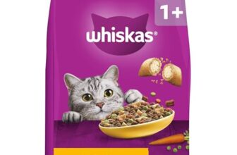 WHISKAS Trockenfutter für ausgewachsene Katzen 7kg mit Huhn