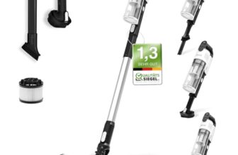 Levoit Akku Staubsauger LVAC 200, bis 75 m², Anti Tangle, Schwarz