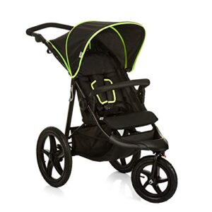 hauck Robuster Dreirad Buggy mit XL Luftrreifen, Runner Schwarz/Gelb
