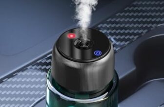 160ml Auto Lufterfrischer, Auto Duft Diffuser mit Parfüms, Hält 9-12 Monate, Auto EIN-/Ausschalten, Eingebauter Akku, Sternenhimmel Licht, Ultraschall Vernebler, 3 Modi, BJ 047 (Ozeann)