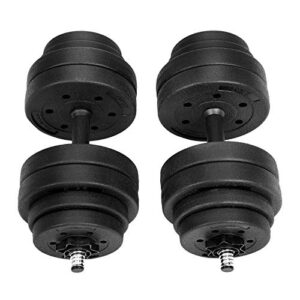 SONGMICS 2-in-1-Hanteln, Hantelset, Kurzhanteln, 2 x 15 kg