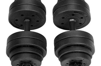 SONGMICS 2-in-1-Hanteln, Hantelset, Kurzhanteln, 2 x 15 kg