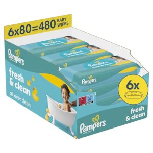 Pampers Feuchte Tücher Fresh Clean 6x – 480 Stück