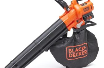 BLACK+DECKER 36V Akku-Laubsauger Bläser Häcksler, BCBLV3625L1-QW