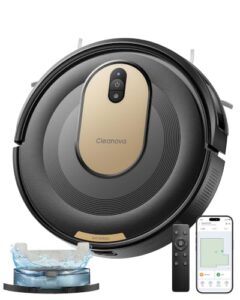 Vexilar W8 Saugroboter mit Wischfunktion, 5000Pa & 130 Min Laufzeit Staubsauger Roboter, Gyroskop-Navigation, Anti-Tangle Direktabsaugung, App/Alexa/Siri, Staubsaugroboter für Tierhaare & Hartböden