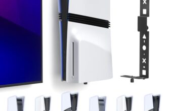 PS5 Wandhalterung & PS5 Halterung für PS5/Slim/Pro (Disc & Digital Konsole)