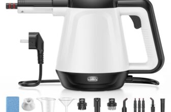 Dampfreiniger, 1200 W, 400 ml Wassertank, 13 Zubehörteile, Handgerät