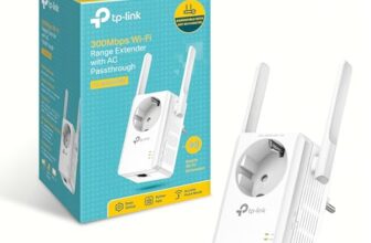 TP-Link TL-WA860RE WLAN Repeater mit Steckdose (300 Mbit/s, WLAN Verstärker, integrierte Steckdose, LAN Port, App Steuerung, kompatibel zu Allen gängigen WLAN Geräten) weiß