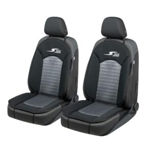 Walser Car Comfort Auto-Sitzauflage S-Race 2-teilig, Unterscheidung Sehr Gut* Autositzbezug, Autositzkissen, Universal-Sitzschoner, Autositzbezug, Vordersitzbezug