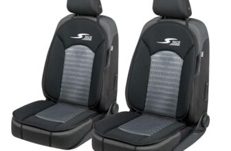 Walser Car Comfort Auto-Sitzauflage S-Race 2-teilig, Unterscheidung Sehr Gut* Autositzbezug, Autositzkissen, Universal-Sitzschoner, Autositzbezug, Vordersitzbezug