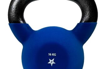 Yes4All WEAW Neopren beschichtete Kettlebell, Krafttraining Kettlebells – 16KG Dunkelblau