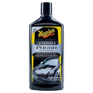 Meguiar’s Hochglanzpolitur, Ultimate Polish – Autopolitur & Autoreinigung – Kratzer Entferner Auto- einfache Handanwendung und Poliermaschine – feines Polierkorn 473ml – G19216EU
