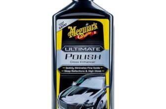 Meguiar’s Hochglanzpolitur, Ultimate Polish – Autopolitur & Autoreinigung – Kratzer Entferner Auto- einfache Handanwendung und Poliermaschine – feines Polierkorn 473ml – G19216EU