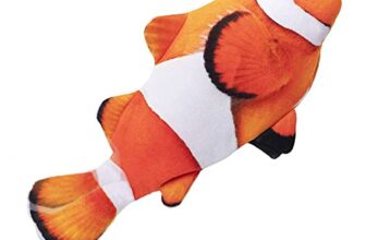 Nepfaivy Interaktives Katzenspielzeug Fisch Elektrisch mit Katzenminze