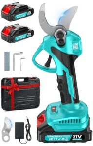 Akku-Astschere Professionelle Passend für Makita Akku bis 33mm Aststärke, Bypass-Klingen, Sicherheitsschalter, Softgrip. Akku Gartenschere für Schneiden von Zweigen, Trieben