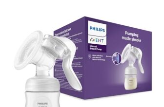 Philips AVENT Handmilchpumpe – einfaches Abpumpen, mit Natural-Motion Technologie, BPA-frei (Modell SCF430/01) Transparent
