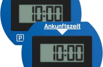 Needit elektronische Parkscheibe Park Lite I automatische Parkscheibe elektrisch mit Zulassung vom Kraftfahrt-Bundesamt I Digitale Parkuhr mit 2 Displays & vielen Funktionen, langlebig & zuverlässig