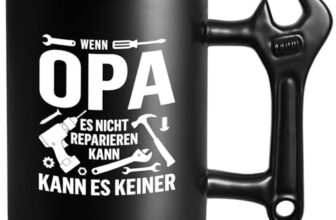 Opa Tasse mit Schraubenschlüssel Griff, Bester Opa Geschenk