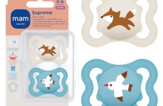 MAM Supreme Schnuller, 0-6 Monate, Fuchs/Möve, 2 Stück