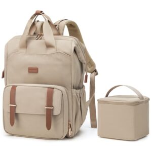 mommore Wickelrucksack Groß Wickeltasche Kinderwagen Geburt für Unterwegsr