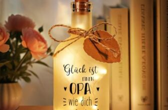 Hiipeefeel Opa Geschenke Geburtstag, LED Flaschenlicht