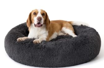 BEDSURE SupportMax™ Hundebett Mittelgroße Hunde Waschbar Flauschig, 80cm