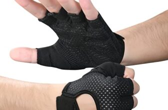 flintronic Fitness Handschuhe, Atmungsaktive Trainingshandschuhe mit Mikrofasergewebe, Rutschfester Silikon Gym Gloves Gewichtheben, Sporthandschuhe für Damen Herren