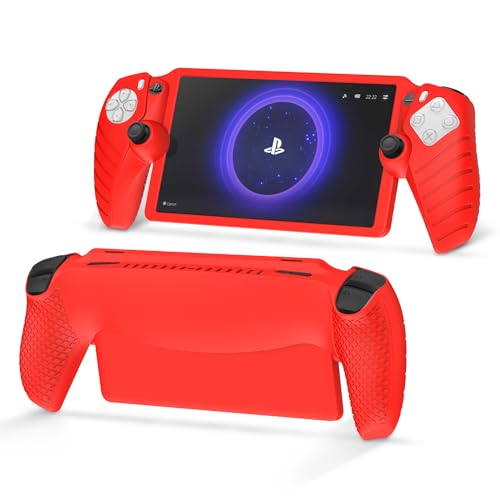 zZjoOoj Hülle für PlayStation Portal/PS Portal/PS5 Portal(2023),Weiche Silikon Schutzhülle Case-Rot