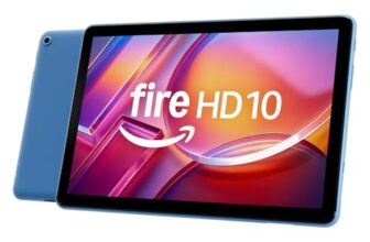 Fire HD 10-Tablet 2023 (Neueste Generation), für Entspannung optimiert, brillantes 10,1-Zoll-Full-HD-Display, Octa-Core-Prozessor, 3 GB RAM, bis zu 13h Akkulaufzeit, 32 GB, blau, mit Werbung