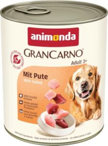 animonda GranCarno Adult Hunde Nassfutter mit Pute (6 x 800 g)