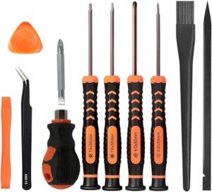 Reparatur- und Reinigungs-Set für PS5, PS4, PS3, UYXiNONE T6 T8 mit Phillips-Schraubendreher 2.0/4.0 für Xbox One, Serie X, und auch für Hauptreparaturen und Staubentfernung von Sony